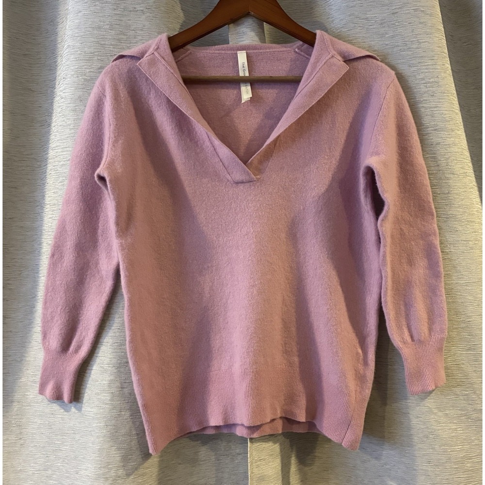 Aritzia The Group Babaton Sweater Womens XS Collared V Neck Popover Merino